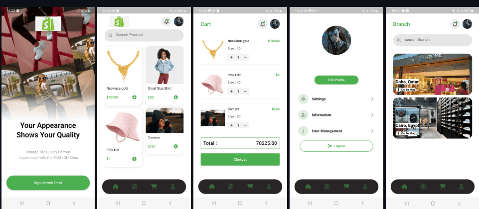 Flutter E-commerce Application